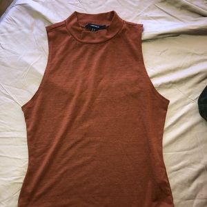 Forever21 sleeveless halter neck bodysuit top